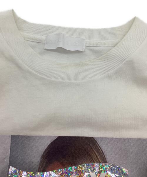 GOD SELECTION XXX（ゴッド セレクション トリプルエックス）GOD SELECTION XXX (ゴッド セレクション トリプルエックス) ホログラムフォトプリント半袖Tシャツ ホワイト サイズ:Sの古着・服飾アイテム