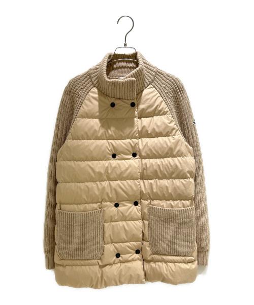 MONCLER（モンクレール）MONCLER (モンクレール) CARDIGAN TRICOT ベージュ サイズ:Sの古着・服飾アイテム