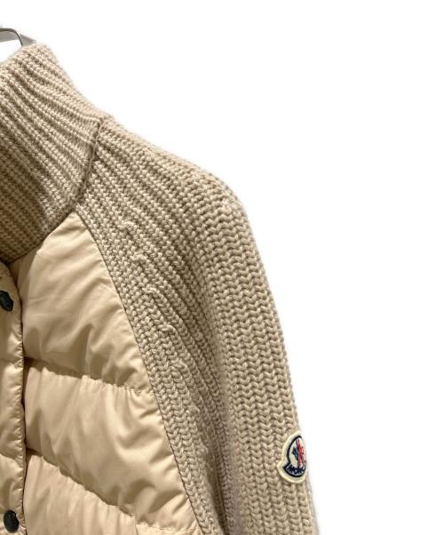 MONCLER（モンクレール）MONCLER (モンクレール) CARDIGAN TRICOT ベージュ サイズ:Sの古着・服飾アイテム