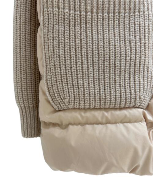 MONCLER（モンクレール）MONCLER (モンクレール) CARDIGAN TRICOT ベージュ サイズ:Sの古着・服飾アイテム