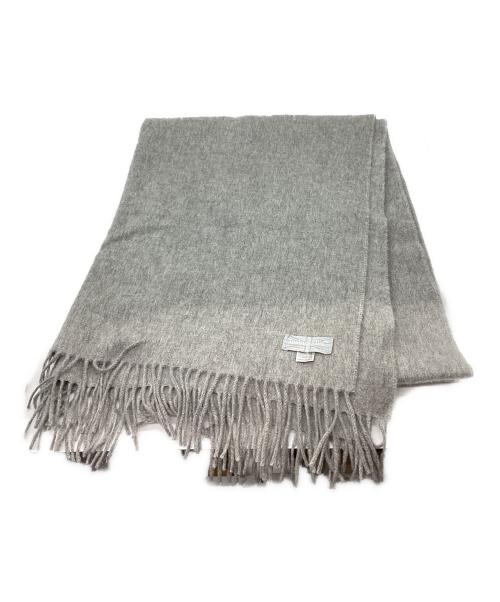 JOSHUA ELLIS（ジョシュア エリス）Joshua Ellis (ジョシュア エリス) カシミヤストール グレーの古着・服飾アイテム