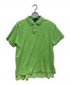 POLO RALPH LAURENポロ・ラルフローレン）の古着「パイル地ポロシャツ」｜グリーン