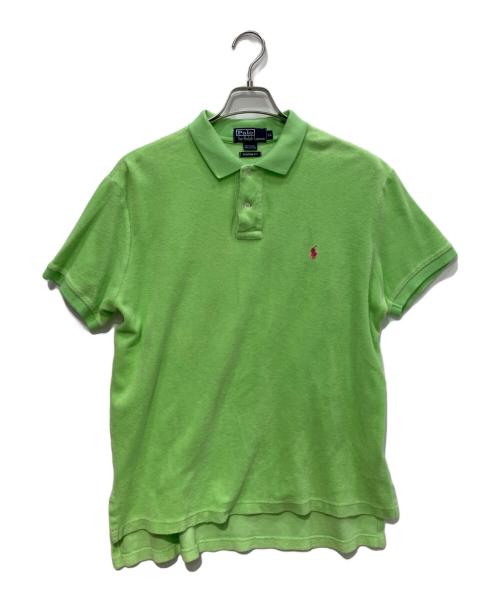 POLO RALPH LAUREN（ポロ・ラルフローレン）POLO RALPH LAUREN (ポロ・ラルフローレン) パイル地ポロシャツ グリーン サイズ:LLの古着・服飾アイテム
