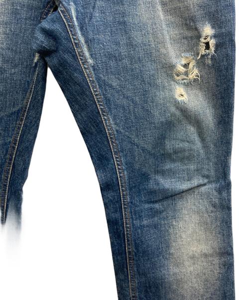 DOLCE & GABBANA（ドルチェ＆ガッバーナ）DOLCE & GABBANA (ドルチェ＆ガッバーナ) 14CLASSICダメージデニムパンツ インディゴ サイズ:48の古着・服飾アイテム