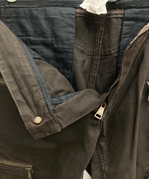 DOLCE & GABBANA（ドルチェ＆ガッバーナ）DOLCE & GABBANA (ドルチェ＆ガッバーナ) 多重ジップパンツ ブラウン サイズ:46の古着・服飾アイテム