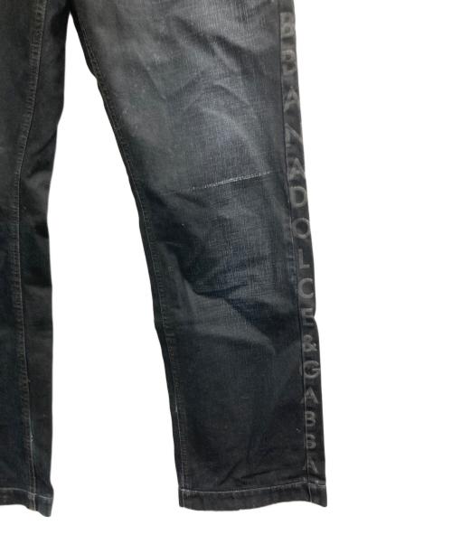 DOLCE & GABBANA（ドルチェ＆ガッバーナ）DOLCE & GABBANA (ドルチェ＆ガッバーナ) デニムパンツ ブラック サイズ:50の古着・服飾アイテム