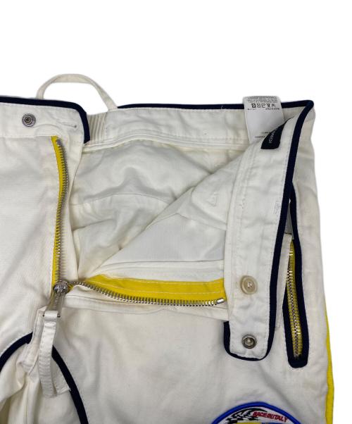 DSQUARED2（ディースクエアード）DSQUARED2 (ディースクエアード) レーシングパンツ ホワイト サイズ:50の古着・服飾アイテム