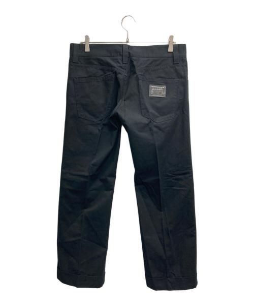 DOLCE & GABBANA（ドルチェ＆ガッバーナ）DOLCE & GABBANA (ドルチェ＆ガッバーナ) 14CIGAR センタープレスパンツ ブラック サイズ:48の古着・服飾アイテム