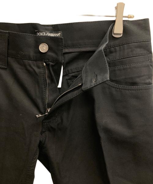 DOLCE & GABBANA（ドルチェ＆ガッバーナ）DOLCE & GABBANA (ドルチェ＆ガッバーナ) 14CIGAR センタープレスパンツ ブラック サイズ:48の古着・服飾アイテム