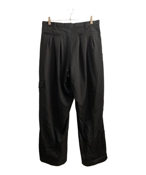 Yohji Yamamoto pour homme（ヨウジヤマモト プールオム）Yohji Yamamoto pour homme (ヨウジヤマモト プールオム) GABARDINE SAROUEL PANTS ブラック サイズ:2の古着・服飾アイテム