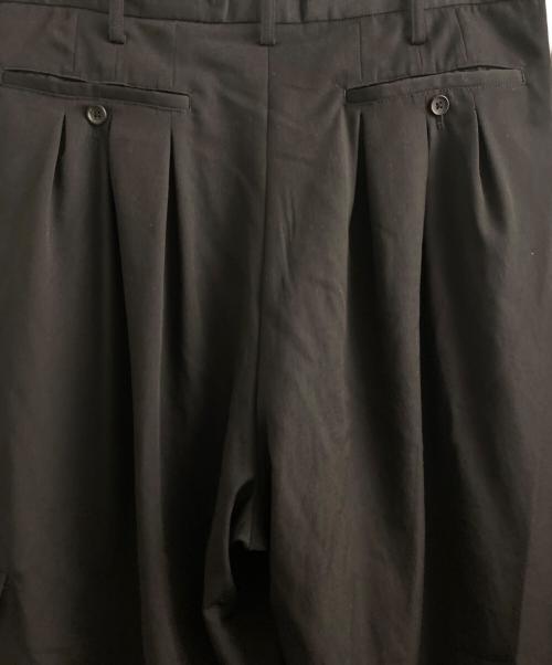 Yohji Yamamoto pour homme（ヨウジヤマモト プールオム）Yohji Yamamoto pour homme (ヨウジヤマモト プールオム) GABARDINE SAROUEL PANTS ブラック サイズ:2の古着・服飾アイテム
