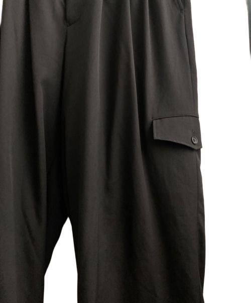 Yohji Yamamoto pour homme（ヨウジヤマモト プールオム）Yohji Yamamoto pour homme (ヨウジヤマモト プールオム) GABARDINE SAROUEL PANTS ブラック サイズ:2の古着・服飾アイテム