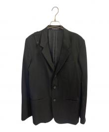 REGULATION Yohji Yamamoto（レギュレーションヨウジヤマモト）の古着「Reギャバ 5Bシングルジャケット」｜ブラック