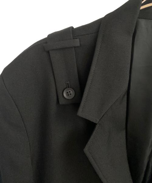 REGULATION Yohji Yamamoto（レギュレーションヨウジヤマモト）REGULATION Yohji Yamamoto (レギュレーションヨウジヤマモト) Reギャバ 5Bシングルジャケット ブラック サイズ:4の古着・服飾アイテム