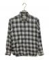 MARGARET HOWELL（マーガレットハウエル）の古着「コットンカシミヤチェックシャツ」｜グレー