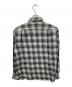 MARGARET HOWELL (マーガレットハウエル) コットンカシミヤチェックシャツ グレー サイズ:Ｓ：5000円