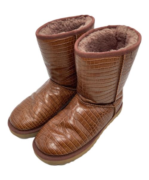 UGG（アグ）UGG (アグ) W CLASSIC SHORT CROCO ブラウン サイズ:US8 / UK6.5 / EU39 / 25cmの古着・服飾アイテム