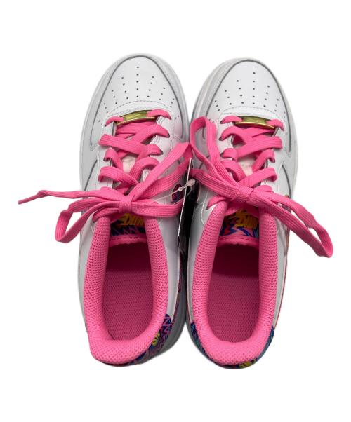 NIKE（ナイキ）NIKE (ナイキ) AIR FORCE1 ホワイト×ピンク サイズ:23.5cmの古着・服飾アイテム