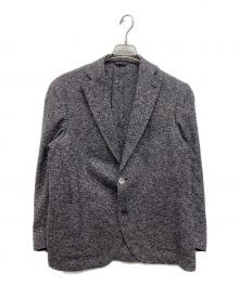 LANVIN COLLECTION（ランバンコレクション）の古着「リネン混2Bツイードテーラードジャケット」｜ネイビー