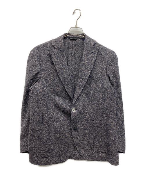 LANVIN COLLECTION（ランバンコレクション）LANVIN COLLECTION (ランバンコレクション) リネン混2Bツイードテーラードジャケット ネイビー サイズ:B46(M～L相当)の古着・服飾アイテム
