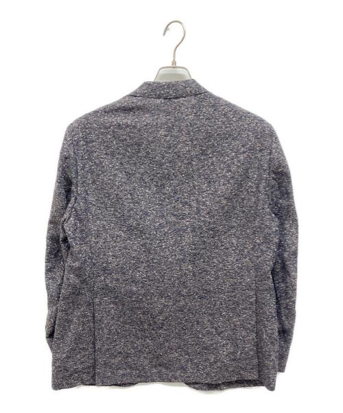 LANVIN COLLECTION（ランバンコレクション）LANVIN COLLECTION (ランバンコレクション) リネン混2Bツイードテーラードジャケット ネイビー サイズ:B46(M～L相当)の古着・服飾アイテム