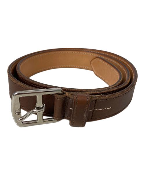 kreis（クライス）KREIS (クライス) レザーベルト ブラウンの古着・服飾アイテム