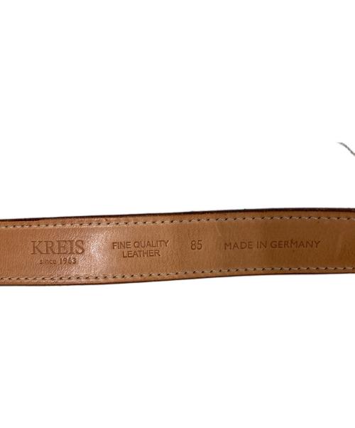 kreis（クライス）KREIS (クライス) レザーベルト ブラウンの古着・服飾アイテム