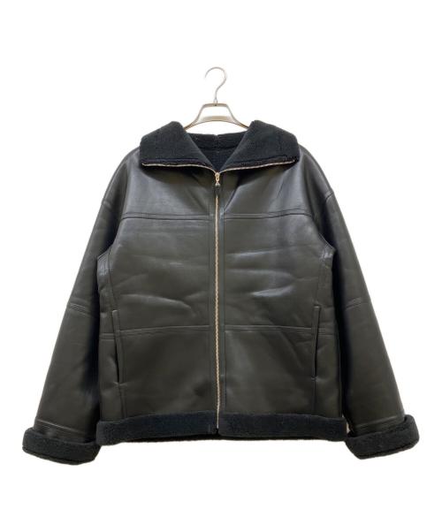 uncrave（アンクレイヴ）uncrave (アンクレイヴ) フェイクムートンコート ブラック サイズ:SIZE 2の古着・服飾アイテム