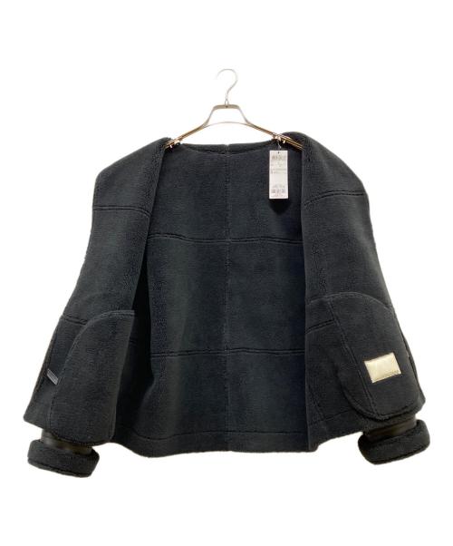 uncrave（アンクレイヴ）uncrave (アンクレイヴ) フェイクムートンコート ブラック サイズ:SIZE 2の古着・服飾アイテム