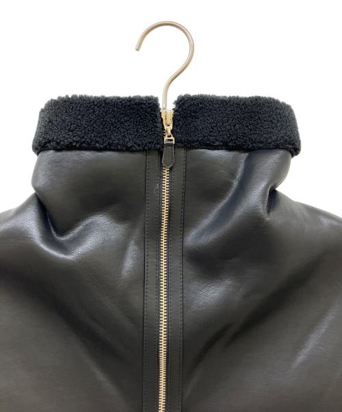 uncrave（アンクレイヴ）uncrave (アンクレイヴ) フェイクムートンコート ブラック サイズ:SIZE 2の古着・服飾アイテム