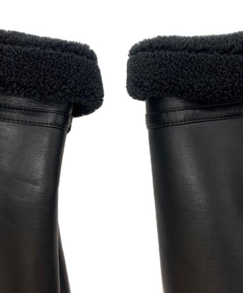 uncrave（アンクレイヴ）uncrave (アンクレイヴ) フェイクムートンコート ブラック サイズ:SIZE 2の古着・服飾アイテム