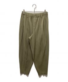 HOMME PLISSE ISSEY MIYAKE（オム プリッセ イッセイ ミヤケ）の古着「パンツ」｜オリーブ