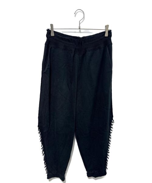 A-POC ABLE ISSEY MIYAKE（エイポック エイブル イッセイ ミヤケ）A-POC ABLE ISSEY MIYAKE (エイポック エイブル イッセイ ミヤケ) TYPE-A 003 フリンジテーパードパンツ　AT41KF400 ブラック サイズ:2の古着・服飾アイテム