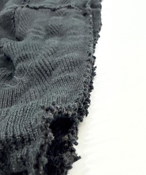 A-POC ABLE ISSEY MIYAKE（エイポック エイブル イッセイ ミヤケ）A-POC ABLE ISSEY MIYAKE (エイポック エイブル イッセイ ミヤケ) TYPE-A 003 フリンジテーパードパンツ　AT41KF400 ブラック サイズ:2の古着・服飾アイテム