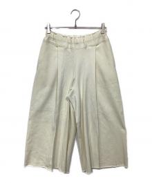 ISSEY MIYAKE（イッセイミヤケ）の古着「ワイドパンツ　IM23KF309」｜アイボリー