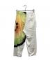 ISSEY MIYAKE (イッセイミヤケ) アブストラクトパターン クロップドパンツ アシンメトリーパンツ ホワイト サイズ:1：12000円