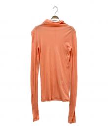 ISSEY MIYAKE（イッセイミヤケ）の古着「ハイネックカットソー」｜ピンク