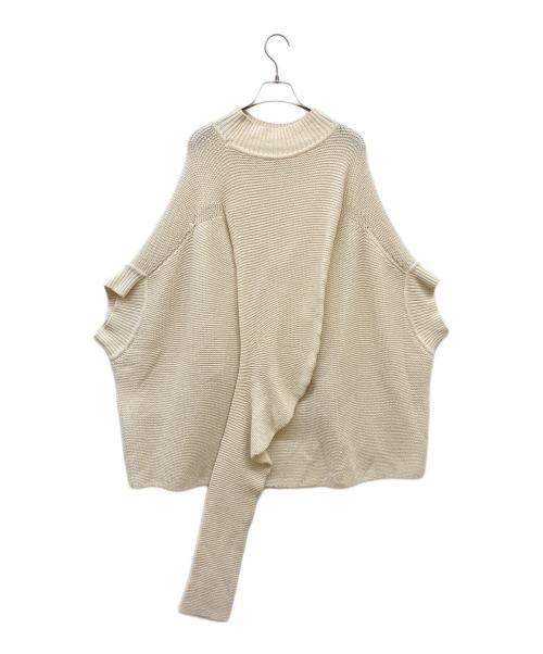 ISSEY MIYAKE（イッセイミヤケ）ISSEY MIYAKE (イッセイミヤケ) ポンチョニット アイボリー サイズ:2の古着・服飾アイテム