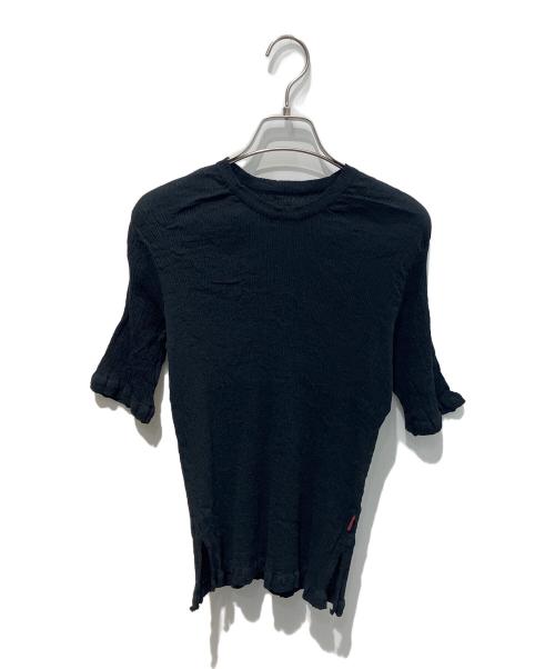 HaaT（ハート）HaaT (ハート) ブラウス　	KYO CHIJIMI BASIC　 HA55FJ019 ブラック サイズ:2の古着・服飾アイテム