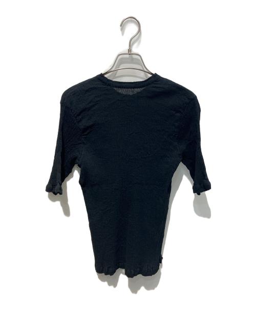 HaaT（ハート）HaaT (ハート) ブラウス　	KYO CHIJIMI BASIC　 HA55FJ019 ブラック サイズ:2の古着・服飾アイテム