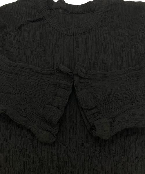 HaaT（ハート）HaaT (ハート) ブラウス　	KYO CHIJIMI BASIC　 HA55FJ019 ブラック サイズ:2の古着・服飾アイテム