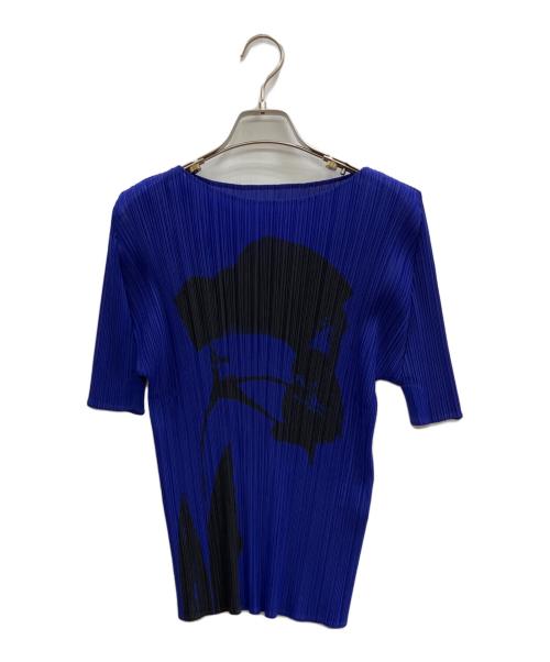 ISSEY MIYAKE（イッセイミヤケ）ISSEY MIYAKE (イッセイミヤケ) ブラウス DAWN BLUE サイズ:2の古着・服飾アイテム