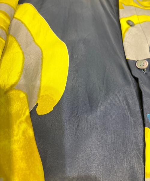 ISSEY MIYAKE（イッセイミヤケ）ISSEY MIYAKE (イッセイミヤケ) プリントレーヨンシャツ ブラック サイズ:2の古着・服飾アイテム