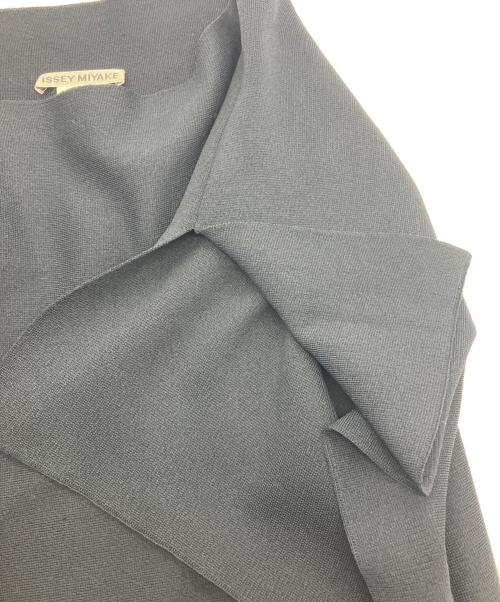 ISSEY MIYAKE（イッセイミヤケ）ISSEY MIYAKE (イッセイミヤケ) カットアウトニットワンピース　IM03KT287 ブラック サイズ:2の古着・服飾アイテム