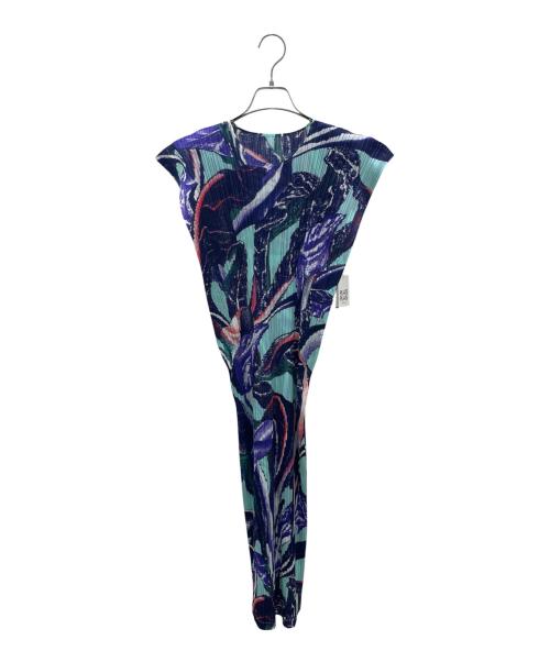 PLEATS PLEASE（プリーツプリーズ）PLEATS PLEASE (プリーツプリーズ) 24SS TARDIVO DRESS/ノースリーブワンピース ネイビー サイズ:3の古着・服飾アイテム