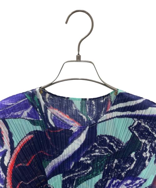 PLEATS PLEASE（プリーツプリーズ）PLEATS PLEASE (プリーツプリーズ) 24SS TARDIVO DRESS/ノースリーブワンピース ネイビー サイズ:3の古着・服飾アイテム