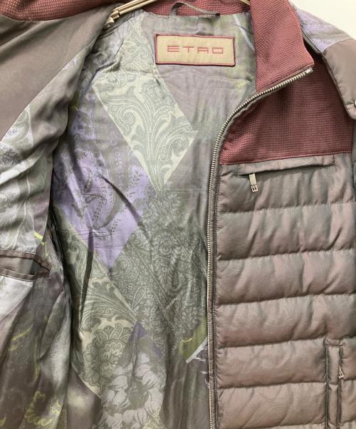 ETRO（エトロ）ETRO (エトロ) ペイズリー柄ダウンジャケット ブラウン サイズ:Sの古着・服飾アイテム