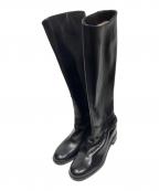 Christian Louboutinクリスチャン・ルブタン）の古着「チェーンロングブーツ」｜ブラック