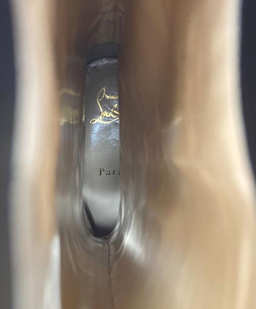 Christian Louboutin（クリスチャン・ルブタン）Christian Louboutin (クリスチャン・ルブタン) チェーンロングブーツ ブラック サイズ:35の古着・服飾アイテム