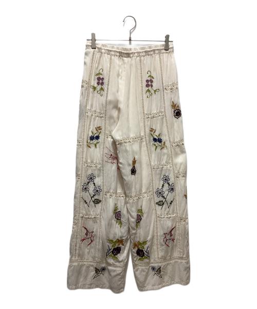 TODAYFUL（トゥデイフル）TODAYFUL (トゥデイフル) Embroidery Patchwork Trousers ベージュ サイズ:38の古着・服飾アイテム